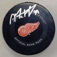 Anthony Mantha Autographed Detroit Red Wings Official 2019/20 Game Puck