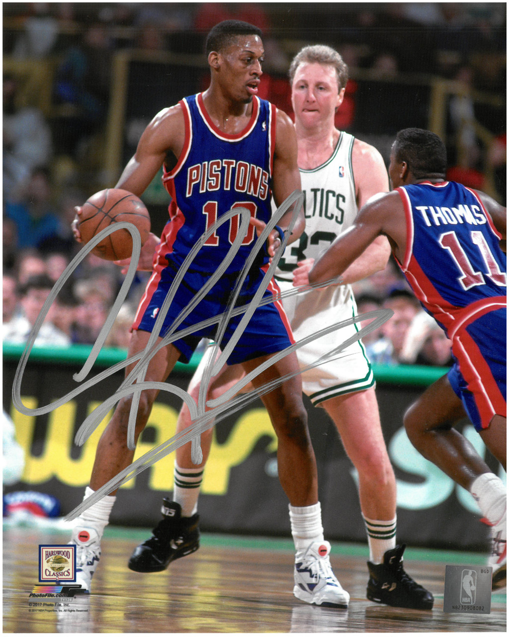 Dennis Rodman Autographed Detroit Pistons Signed Mitchell & Ness