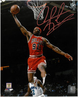 Dennis Rodman Autographed Chicago Bulls 8x10 Photo #2