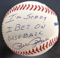 Pete Rose Autographed "I'm Sorry I Bet on Baseball" (Pre-Order)