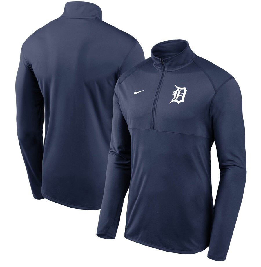 Detroit Tigers Men's Nike Navy Team Logo Element Performance Half-Zip  Pullover Jacket - Detroit City Sports