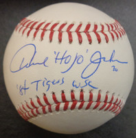 Howard Johnson Autographed Baseball with "Hojo" & "84 Tigers WSC" - Official Major League Ball