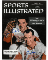 Gordie Howe & Ted Lindsay Autographed Sports Illustrated 8x10 Photo