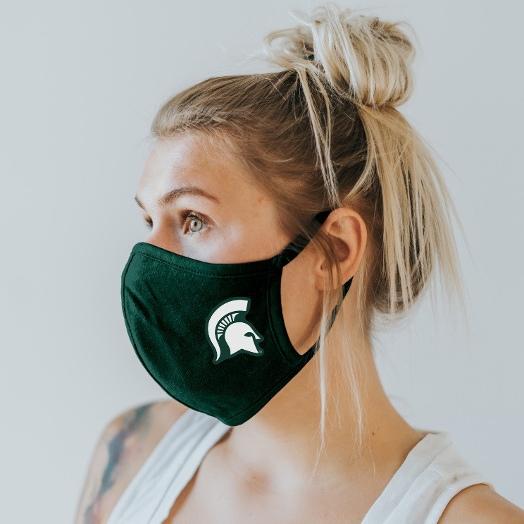 Michigan State University Blue 84 Adult Face Cover Detroit City Sports Michigan State University Blue 84 Adult Face Cover Detroit City Sports