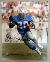 Barry Sanders Autographed Detroit Lions 16x20 Photo #2 - Solo Running