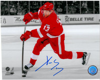 Pavel Datsyuk Autographed Detroit Red Wings 8x10 Photo #8 - Spotlight (horizontal)