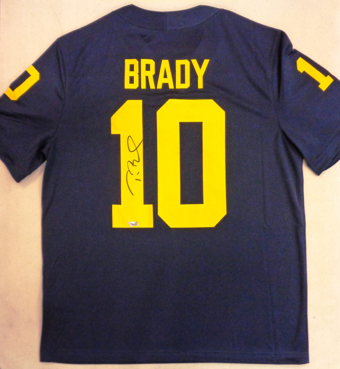 Tom Brady Autographed University of Michigan Jumpman Jersey