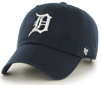 Detroit Tigers 47 Brand Blue Adjustable Clean Up Hat with White D