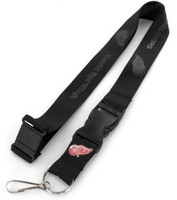 Detroit Red Wings Aminco Black on Black Deluxe Lanyard