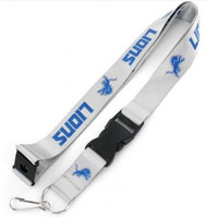 Detroit Lions Aminco Gray Deluxe Lanyard