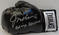 Joe Kocur Autographed Boxing Glove with "Bruise Brothers!" inscription - Black