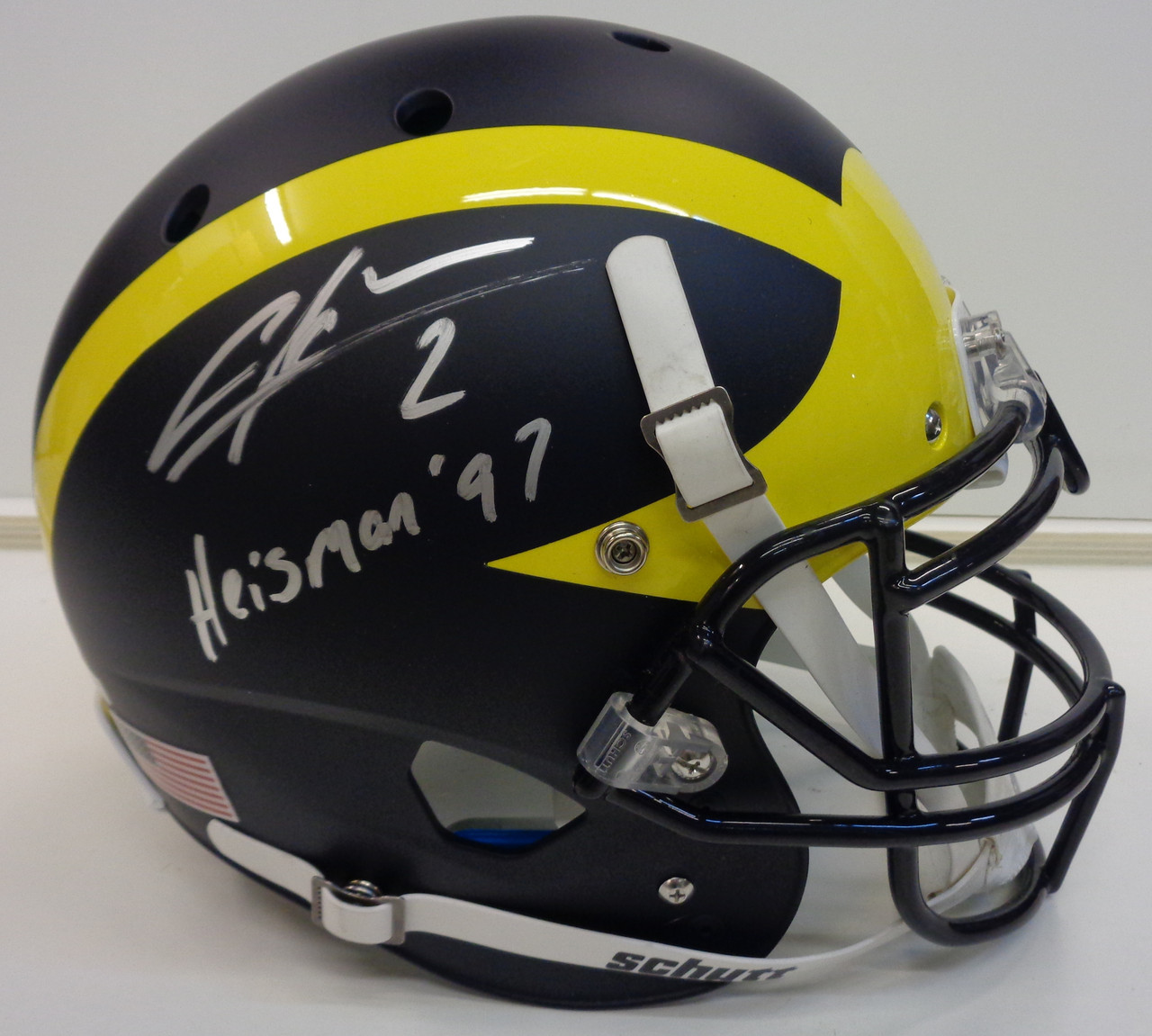 Charles Woodson Autographed Schutt Authentic Matte Full Size University of  Michigan Helmet w/ "Heisman '97" - Detroit City Sports