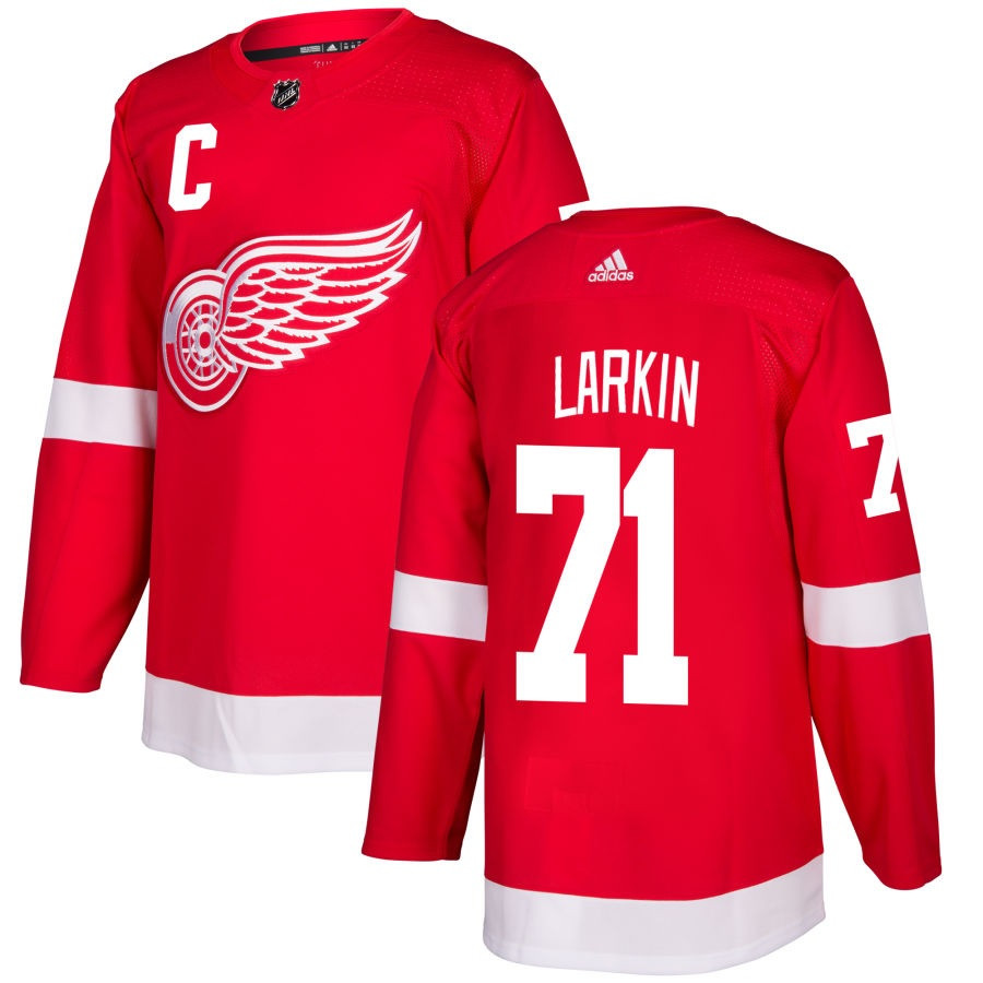 Onleesbaar Flash Gaan wandelen Detroit Red Wings Adidas Authentic Red Jersey - Larkin #71 with Captain 'C'  - Detroit City Sports
