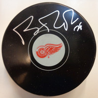 Brian Rafalski Autographed Detroit Red Wings Souvenir Puck
