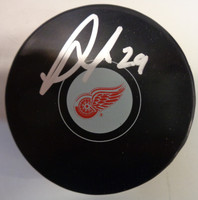 Thomas Greiss Autographed Detroit Red Wings Souvenir Puck