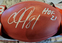 Calvin Johnson Autographed Official NFL Football w/ "HOF 21"