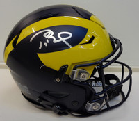 Tom Brady Autographed University of Michigan Speedflex Authentic Full Size Helmet