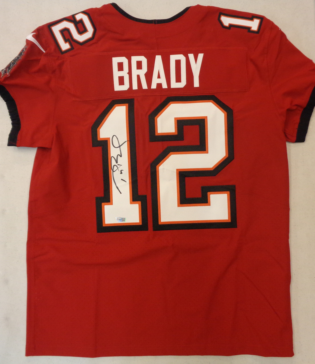 Tom Brady Autographed Tampa Bay Buccaneers Nike Elite Jersey - Red