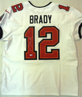 Tom Brady Autographed Tampa Bay Buccaneers Nike Elite Jersey - White