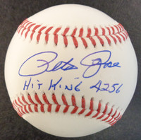 Pete Rose Autographed Baseball - Official Major League Ball w/ "Hit King 4256"