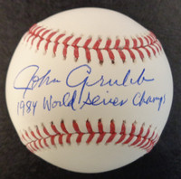 Johnny Grubb Autographed Baseball - Official Major League Ball w/ "1984 World Series Champs"