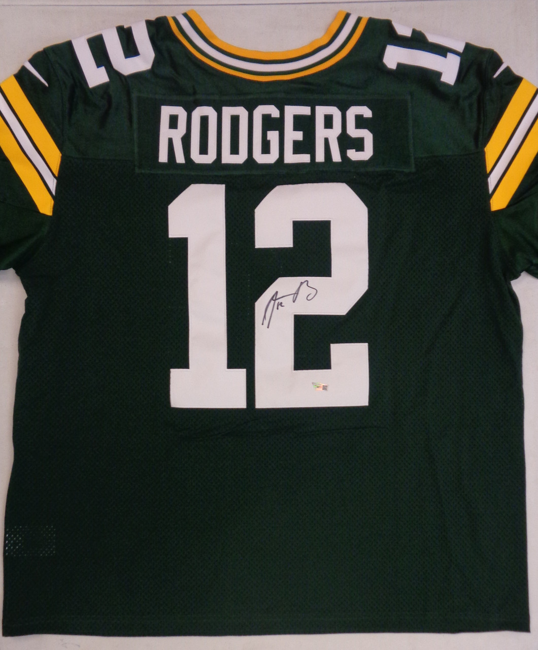 aaron rodgers game worn jersey