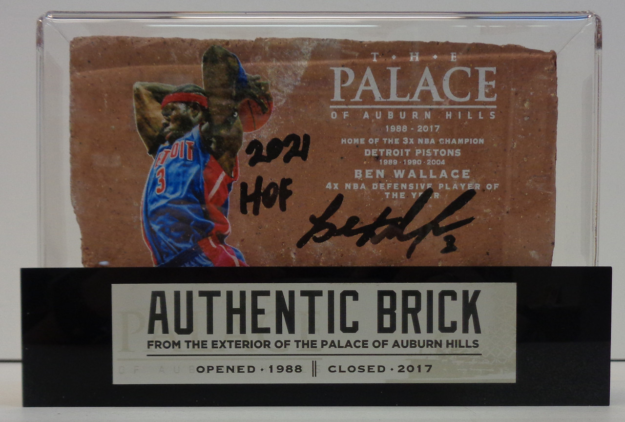 Ben Wallace Autographed Detroit Pistons 8x10 Photo #1 w/ 2021 HOF
