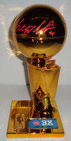 Ben Wallace Autographed Detroit Pistons Fanatics 3-Time NBA Finals Champions 12" Replica Trophy