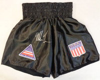 Mike Tyson Autographed Black Boxing Trunks