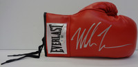 Mike Tyson Autographed Red Everlast Leather Boxing Glove