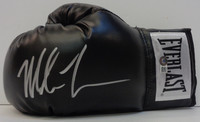 Mike Tyson Autographed Black Everlast Synthetic Leather Boxing Glove