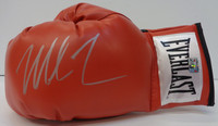 Mike Tyson Autographed Red Everlast Synthetic Leather Boxing Glove
