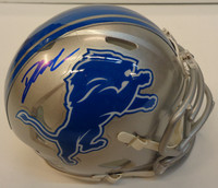 D'Andre Swift Autographed Detroit Lions Speed Mini Helmet