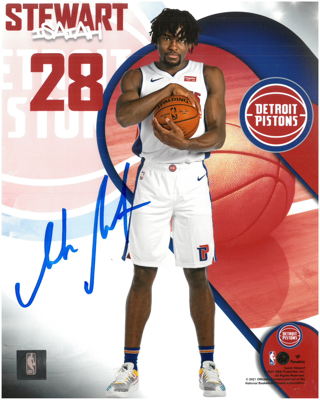Isaiah Stewart Detroit Pistons Fanatics Authentic Game-Used #28 White Jersey  vs. Milwaukee Bucks on January 4, 2021 - Size 50+6