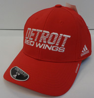 Detroit Red Wings Adidas Poly Stretch Flex Fit AeroReady Hat