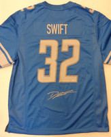 D'Andre Swift Autographed Detroit Lions Nike Jersey