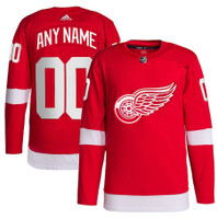 Detroit Red Wings Men's Adidas Red Home Custom Jersey