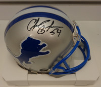 Chris Spielman Autographed Detroit Lions Throwback Mini Helmet