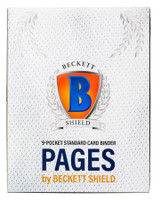Beckett Shield 9-Pocket Standard Card Binder Pages - 100 ct
