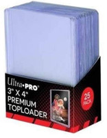 Ultra Pro 3x4 Super Clear Premium Toploader Card Protector - 25 ct