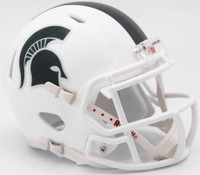 Michigan State University Riddell Matte White Mini Helmet