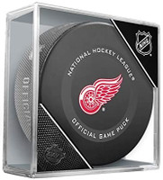 Alex Nedeljkovic Autographed Detroit Red Wings Game Puck (Pre-Order)