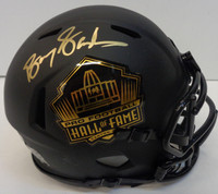 Barry Sanders Autographed Hall of Fame Eclipse Football Mini Helmet