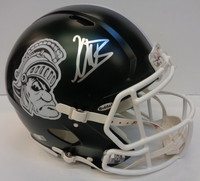 Kenneth Walker III Autographed Michigan State University Riddell Gruff Authentic Speed Football Helmet