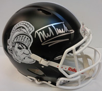 Mel Tucker Autographed Michigan State University Riddell Gruff Authentic Speed Football Helmet