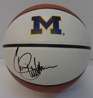 Chris Webber University of Michigan Autographed White Panel Basketball