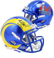 Matthew Stafford Los Angeles Rams Super Bowl LVI Champions Autographed Riddell Speed Mini Helmet with "SB LVI Champs" Inscription