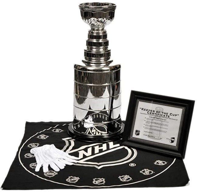 8 Inch REAL Glass Replica NHL Hockey Stanley Cup Trophy