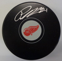 Pius Suter Autographed Detroit Red Wings Souvenir Puck