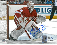 Dominik Hasek Autographed Detroit Red Wings Goalie Mask w/HOF 14  Inscription - NHL Auctions